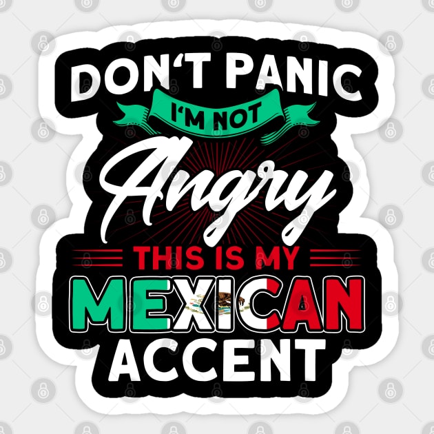 Mexico Mexican Accent Mexican Flag Pride Sticker by Toeffishirts